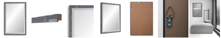 Reveal Frame & Decor Reveal Millennium Geometric Twilight Silver Beveled Wall Mirror - 17" x 26"